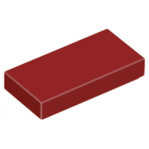 Tegel 1x2 Dark Red